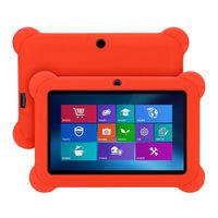 GBSELL Silicone Gel Protective Back Case Cover For 7 Inch Android Tablet Q88 (Red)