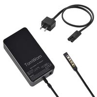 TomWom 48W 12V 3.6A Surface First and Second Generation Power Supply, Compatible with Microsoft Surface RT 1/2 Surface Pro 1/2, Replacement Tablet Power Supply AC Adapter Charger with 5V 1A USB Port
