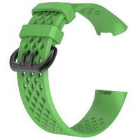 ZSZCXD Compatible for Fitbit Charge 3, New Soft Silicone Replacement WatchBand Strap Band Wristband for Fitbit Charge 3 (Green, Small)