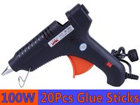 Hot Glue Gun 100W Hot Glue Gun with 20Pcs High Adhesion Hot Glue Sticks,High Temp Heavy Duty Melt Glue Gun Kit for DIY Arts & Crafts, Home Quick Repairs,Artistic Gifts Better Upgraded Glue Gun