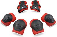 S.K.L Knee Pads for Kids Protective Gear Knee and Elbow Pads with Wrist Guards 2-8 Years Toddler Boys Girls for Skating Cycling Balance Bike Rollerblading Scooter