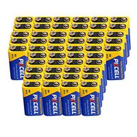 9V 6F22 Mn1604 Batteries Super Heavy Duty Carbon-Zinc Battery count Pcs (50)