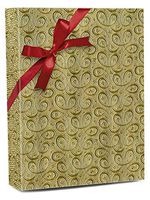 30" X 100' Gold Ribbons Gift Wrap