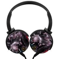 Stereo Headphones Tokyo-Ghoul Lightweight with Mic Over Ear, Fashion Headsets for iPhone, Ipad, Smartphone and Tv 3.5Mm Black