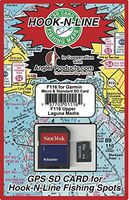 Hook N Line Upper Laguna Madre GPS Map SD Card with Fishing Hotspot Locations - Garmin
