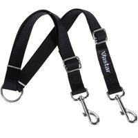 Vastar Double Dog Walker, Adjustable Heavy Duty Double Dog Leash for Pets, No Tangle Two Dogs Training Leash for Dogs up to 110 Pounds, Premium Quality Dog Leash Coupler for 2 Dogs