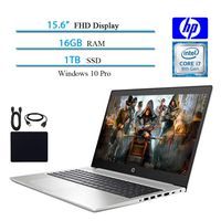 2019 Newest HP Probook 450 G6 Full HD 1920x1080 Flagship Premium Business Laptop, Intel 4-Core i7-8565U, 16GB RAM, 1TB SSD, Bluetooth, Webcam, Win 10 pro w/ Hesvap Accessories