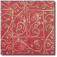 Florentine Red & Gold Tissue Paper - Large 20" x 30" Sheets (25)