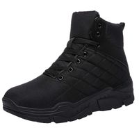 for Shoes,AIMTOPPY Casual Men's Outdoor Winter Plus Velvet Anti-Skid High-Top Motorcycle Boots