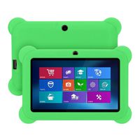 Fiaya Slim Anti-Slip Soft Rubber Silicone Gel Protective Back Case Cover For 7 Inch Android Tablet (Green)
