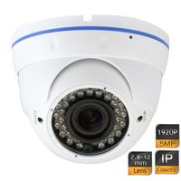 GW Security VD5088IP H.265 POE IP Security HD IP 5MP (1920P/1080P) Outdoor/Indoor Dome Camera (White)