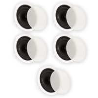 Theater Solutions TS80C In Ceiling 8" Speakers Surround Sound Home Theater 5 Speaker Set