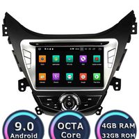 ROADYAKO 8 Inch Android 9.0 Octa Core for Hyundai Elantra/Avante/I35 2011 2012 2013 Car Radio Stereo GPS Navigation 3G WiFi Mirror Link RDS FM AM Bluetooth AUX Multimedia Audio Video