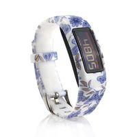 Tkasing Colorful Silicone Replacement Bands with Metal Clasps for Garmin Vivofit 2 to (No Tracker, Replacement Bands Only) (1 Color D)