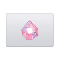 Laptop Stickers MacBook Decal - Removable Vinyl w/Glowing Apple Logo Diecut - Crystal Stickers Colorful Pink Decals Skin for MacBook Air Pro 13 15 inch Mac Retina - Best Decorative Sticker - Artsybb