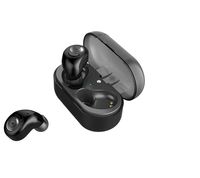 Dual Wireless Bluetooth Mini In-Ear Earbuds Earphone Stereo Noise Cancelling Built-In Microphone With Charging Box on running Sports, Workout and Gym. (Black)