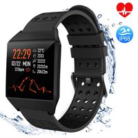 TagoBee TB10 Fitness Tracker IP67 Waterproof Smart Watch with Heart Rate Monitor Pedometer Calories Counter Touch Screen Bluetooth Smartwatch for Android Phones Samsung iPhone Men Women