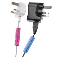 Cablebug2 (Small) Pack of 40 Clip-on Multi Coloured Cable Labels. Fits Cables from 2mm to 5mm