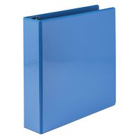 Samsill Economy 3 Ring Presentation View Binder, 2 Inch Round Ring - Holds 425 Sheets, Customizable Clear View Cover, Light Blue
