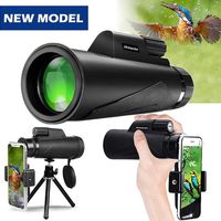 Monocular Telescope, 12X50 High Power Prism Monocular and Quick Smartphone Holder - Waterproof Fog- Proof Shockproof Scope -BAK4 Prism FMC (Fifth Avenue-Store)