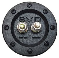 SMD 1 Channel Heavy Duty Speaker Terminal (Grade 8) (3/4" PVC Black) (Round)