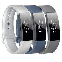 Molitececool Soft TPU Wristband Compatible for Fitbit Inspire HR/Fitbit Inspire Bands Adjustable Strap Replacements Accessory for Fitbit Inspire HR Small Large Size for Men Women