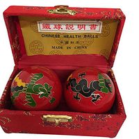 Baoding Balls Chinese health Massage Exercise Stress Balls -Red Dragon & Phoenix #2