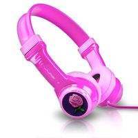 JLab Audio JBuddies Kids- Volume Limiting Headphones, Guaranteed for Life - Pink