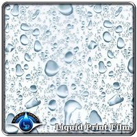 Hydrographics Film - Water Transfer Printing Film - LL-90-20 - Blue Water Drops - 3.3 ft Film Roll