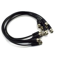 Hxchen 0.5m/1.6ft BNC Cable - BNC Male to Male Extension Connector Adapter RF Professional RG-58 Coaxial Wire Cord Cable Jack Plug for Video Security Camera CCTV Systems, Oscilloscope - (6 Pcs)