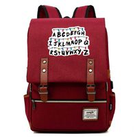 Unisex Business Laptop Backpack College Student School Bag Travel Rucksack Daypack with USB Charging Port (One_Size, Red)
