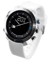 COGITO Classic Smart Bluetooth Connected Watch for Smartphones - Retail Packaging - White Alpine