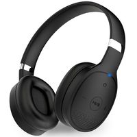 1Mii Long Range Bluetooth 5.0 Headphones with aptx Low Latency, Bluetooth Headphones for TV Watching, Wireless On Ear Headphones with Mic, Deep Bass, 24 Hours Playtime for PC, Cell Phones - Black