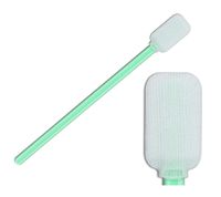 100Pcs 5.039" Double-Layer Polyester Cleaning Swabs with Large Rectangle Tip Swabsticks for Printers, Camera, Optical Lens, Electronics, Detailing CK-PS714
