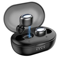 [Upgraded Version of T1] TRANYA True Wireless Earbuds Built-in Microphone, Bluetooth 5.0 Deep Bass True Wireless Headphones, 7 Hours Continuous Playtime, 48 Hours Playtime with Charging Case, T1-Pro