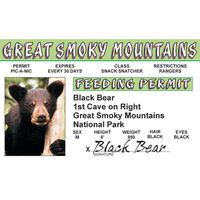 Signs 4 Fun Nsmid Smoky Mt. Bear's Driver's License