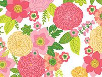 Pack of 1, Rose' Floral (Silk Sheen) 24" x 100' Cutter Box Gift Wrap w/Floral & Classic Print Designs