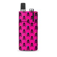 IT'S A SKIN Decal Vinyl Wrap Compatible with Lost Vape Orion Q/Girl Bow Skulls Feminine Pink