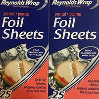 Reynolds Wrappers Pop Up / Foil Sheets (2 Pack) No cutting or Tearing