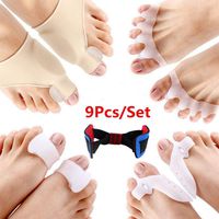 9 Pcs/set Orthopedic Bunion Correction Pedicure Toes Separator Feet Care Tool