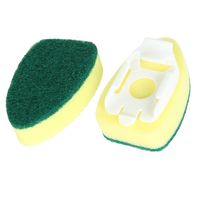 Bigmai Detachable handle Sponge Washer Brush Head Kitchen Cleaning Brush Replacement Head