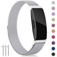 findway Compatible with Fitbit Inspire HR Bands/Inspire Band, Inspire Accessories Stainless Steel Bracelet Women Men Wristbands Strap Compatible for Fitbit Inspire & Inspire HR Fitness Tracker