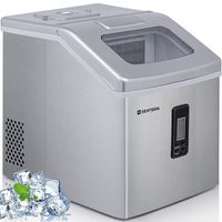 Ice Maker Machine Countertop, 40Lbs/24H Portable Compact Ice Cube Maker with Ice Scoop And Basket Perfect For Your Home.