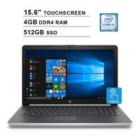 2019 HP Pavilion Newest 15 15.6 Inch HD Touchscreen Laptop (Intel Dual Core i3-8130U up to 4.0 GHz,4GB RAM, 512GB SSD, Intel UHD Graphics 620, WiFi, DVD, HDMI, Bluetooth, Windows 10) (Silver)