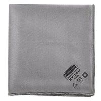 RCP1867398 - Executive Glass Microfiber Cloths, Gray, 16 X 16