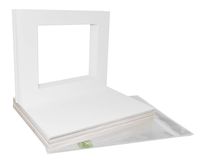 Golden State Art Acid Free, Pack of 25 11x14 White Picture Mats Mattes with White Core Bevel Cut for 8x10 Photo + Backing + Bags