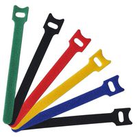 60 PCS Cable Management Ties,Viaky 6" Inches (15cm) Reusable Self-Gripping Cord Straps Fastening Microfiber Cloth Hook and Loop Cord Ties, colorful - Organize Wires - Simple Cord Organizer for Desks