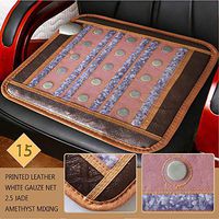 Heating mat, Far Infrared Natural Jade Tourmaline Heating Pad, Hot Stone Therapy Mat with Smart Controller Adjustable Temp for Chronic Back Neck Shoulder Pain,2