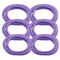 6 Pack MD Premium 8' Cord Cover Prevents Cord Tangling - Purple