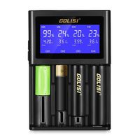 LCD Display Universal Battery Charger, INLIFE Speedy Smart Battery Charger for Rechargeable Batteries Ni-MH Ni-Cd A AA AAA AAAA C SC, Li-ion 18650 26650 26500 20700 22650 18490 17670 17500 17355 (S4)